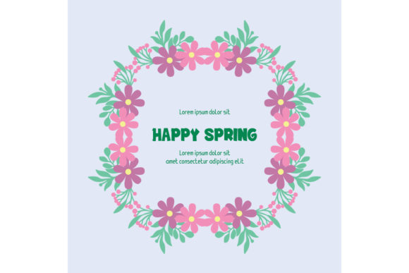 Download Cute Happy Spring Invitation Card Decor - Invitation card Collection