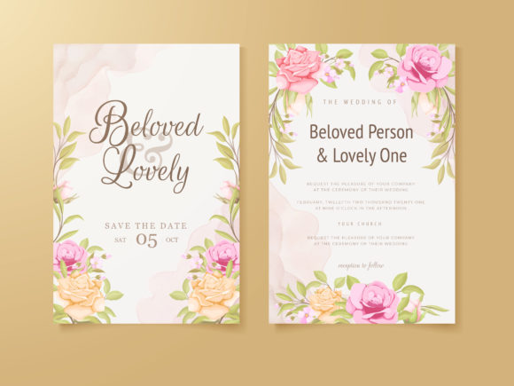 Download Wedding Invitation Card Flower Design - Invitation card Collection