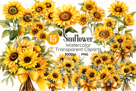 Download Sunflower Watercolor Clipart PNG - Watercolor clipart png Collection