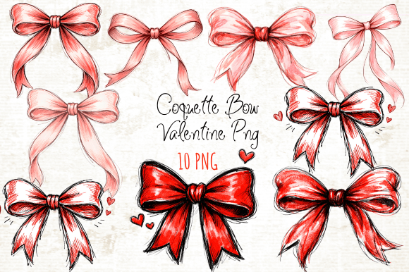 Download Coquette Bow Valentine Clipart PNG - Valentine clipart Collection