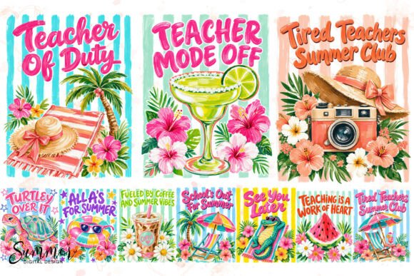 Download Tropical Teacher Summer Sublimation PNG - Tropic Collection