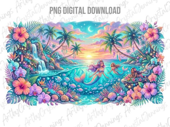 Download Tropical Mermaid Paradise PNG - Tropic Collection