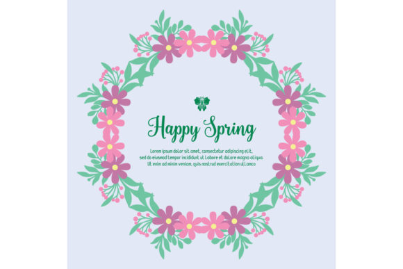 Download Cute Happy Spring Invitation Card Decor - Invitation card Collection