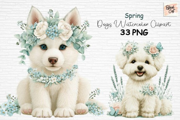 Download Spring Dogs Watercolor Clipart PNG - Watercolor clipart png Collection