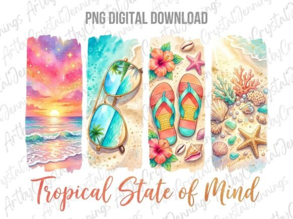 Download Tropical State of Mind Summer Beach PNG - Tropic Collection
