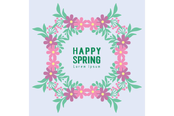 Download Cute Happy Spring Invitation Card Decor - Invitation card Collection