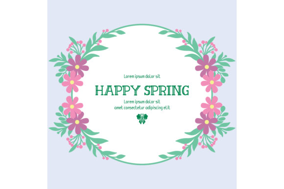 Download Cute Happy Spring Invitation Card Decor - Invitation card Collection