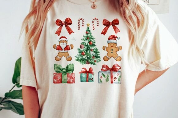 Download Christmas Watercolor Elements Set Png - Christmas watercolor elements Collection