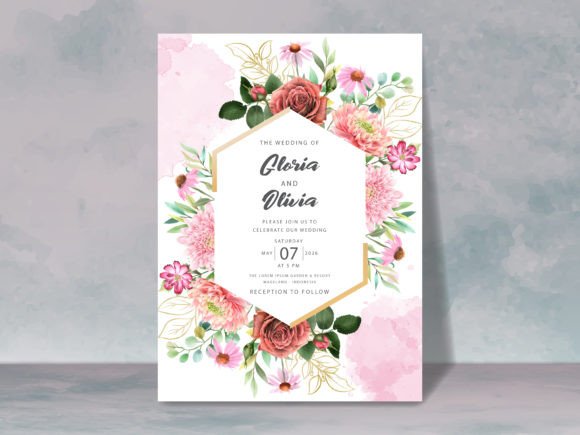 Download Beautiful Floral Wedding Invitation Card - Invitation card Collection