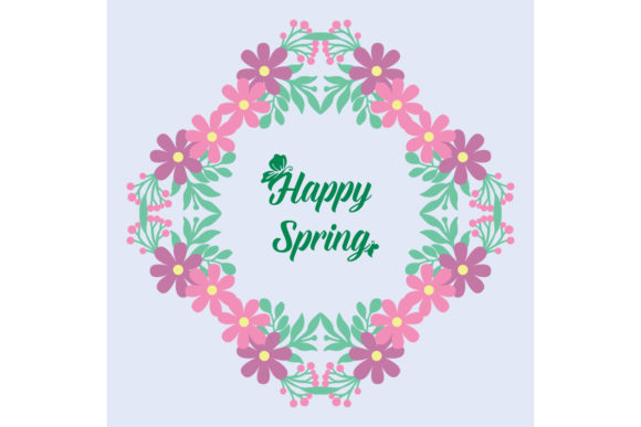 Download Cute Happy Spring Invitation Card Decor - Invitation card Collection